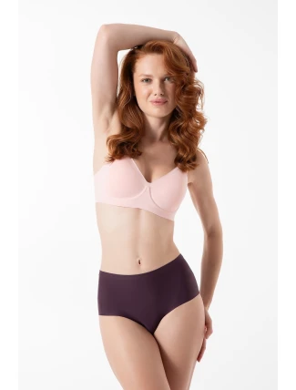 Julimex Tmavě švestkové jednoduché maxi kalhotky S-2XL