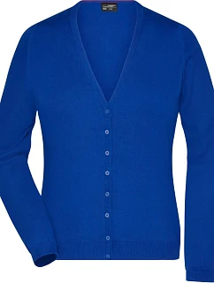 Daiber JN 660 Dámský pletený cardigan s výstřihem do V 02.0660 royal