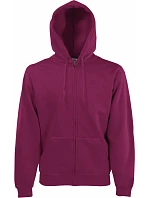 Fruit of the Loom Classic Hooded Sweat Jacket Mikina s kapucí 16.2062 burgundy Fruit of the Loom Classic Hooded Sweat Jacket Mikina s kapucí 16.2062 burgundy