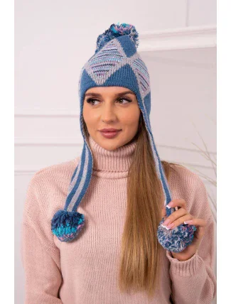 Dámská ušanka Eunika K322 denim Dámská ušanka Eunika K322 denim