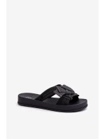 Vonné Dámské Sandály Na Ploché Podrážce ZAXY LL285096 Černé