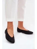 Klasické Baletky Z Eko Zamše Černé Osallin