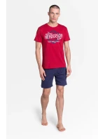 Pyžamo Lars 38869-33X Červená a tmavě modrá - Henderson Pyžamo Lars 38869-33X Červená a tmavě modrá - Henderson