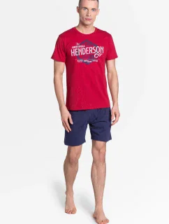 Pyžamo Lars 38869-33X Červená a tmavě modrá - Henderson