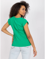 Základní tmavě zelené tričko Atlanta RUE PARIS
