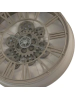 NÁSTĚNNÉ HODINY S OTOČNÝM MECHANISMEM 38CM CAPPUCCINO