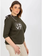 Dámská halenka EM BZ HW 20 478.42P Khaki tmavě zelená - FPrice Dámská halenka EM BZ HW 20 478.42P Khaki tmavě zelená - FPrice