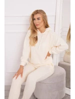 Tepláková souprava s kapucí ecru Tepláková souprava s kapucí ecru