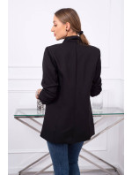 Elegantní černé sako s klopami