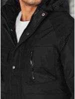 Pánská zimní bunda s kapucí černá FashionStreet TX5108