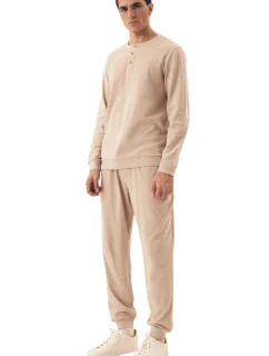 Pánské pyžamo 42638 Desert beige - HENDERSON