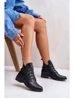 Nízké boty s podšívkou na zip s ozdobou černé Nevalia