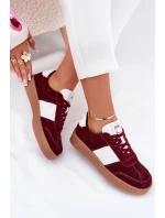 Semišové Sneakersy Dámské Daniel Lopez SS2D4023 Bordová