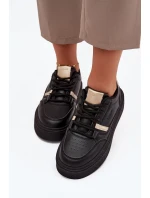 Dámské Sneakersy Na Platformě Big Star SS274360 Černé