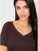 Tričko RV TS A1094.45 tmavě hnědé