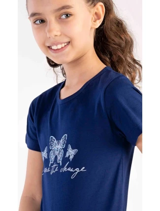 Dětská noční košile s krátkým rukávem Motýlci Dětská noční košile s krátkým rukávem Motýlci