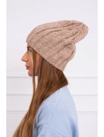 Fleecová čepice Ida K320 tmavě béžová
