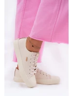 Dámské Textilní Tenisky Big Star RR274768 Béžové