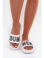 Dámské Pantofle Na Silné Podešvi SUMMER Bílé Vinceza 76051 Dámské Pantofle Na Silné Podešvi SUMMER Bílé Vinceza 76051