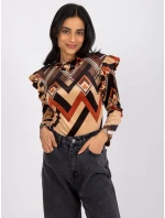 Halenka DHJ BZ 6533C 1.81P černá a béžová