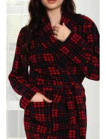Dámský župan 9105 červené káro - CoCoon Dámský župan 9105 červené káro - CoCoon