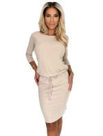 13-161 Sportovní šaty s kapsami a vázáním - BEAN