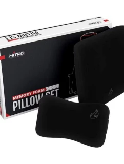 Nitro Concepts Sada polštářů z paměťové pěny Black/Black - sada pěnových polštářů