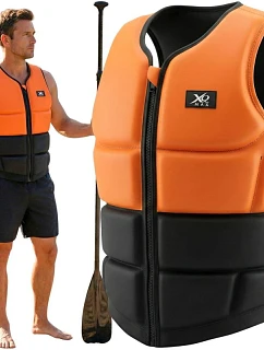 SUP XQMAX NEOPRENOVÁ PLOVACÍ VESTA R.L ORANŽOVÁ/ČERNÁ