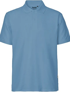 Neutral O 20080 Pánské piqué polo z bio bavlny 77.2080 dusty indigo