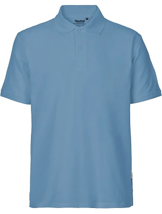 Neutral O 20080 Pánské piqué polo z bio bavlny 77.2080 dusty indigo Neutral O 20080 Pánské piqué polo z bio bavlny 77.2080 dusty indigo