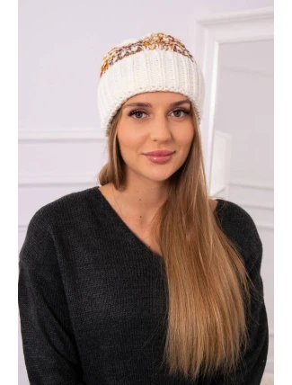 Dámská čepice Iris K348 ecru Dámská čepice Iris K348 ecru