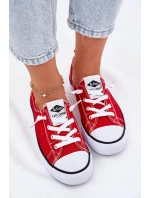 Dámské Textilní Tenisky Lee Cooper LCW-25-02-3298L Červené