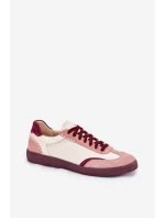 Dámské Kožené Tenisky Zazoo N1220 Béžové