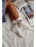 Dámské ponožky Kapibara ecru