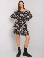 Šaty DHJ SK 15015.56P černá a béžová Šaty DHJ SK 15015.56P černá a béžová