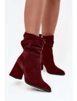 Boty na podpatku  model 220194 Step in style