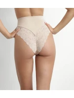 Dámská krajková tanga s vysokým pasem DIM DELICATE THONG - DIM - tělová Dámská krajková tanga s vysokým pasem DIM DELICATE THONG - DIM - tělová