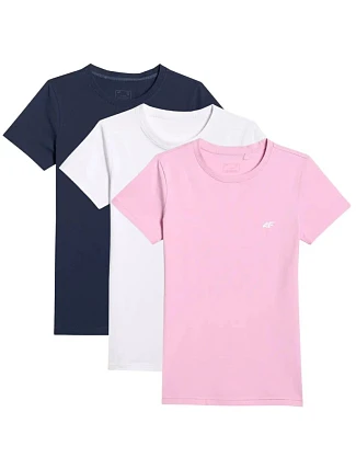 Dámské tričko (SET 3 triček) 4F 4FWMM00TTSHF3306-10S-20S-56S