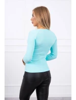 Halenka s ozdobnými knoflíky mint Halenka s ozdobnými knoflíky mint