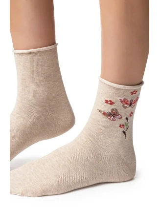 Dámské vzorované ponožky 099