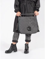 Módní dámské kotníčkové boty černé na širokém podpatku Módní dámské kotníčkové boty černé na širokém podpatku