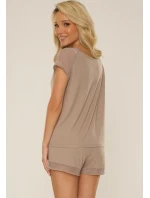 Pyžamo De Lafense 766 Carmel kr/r S-2XL Pyžamo De Lafense 766 Carmel kr/r S-2XL