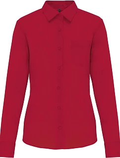 Kariban K 549 Popelínová halenka "Jessica" s dlouhým rukávem 20.K549 classic red