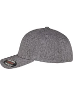 Flexfit 6350 6 panelová kšiltovka "Heatherlight" 55.6350 dark grey melange
