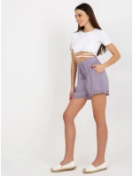 Dámské šortky D73760M62233KB světle fialová - FPrice