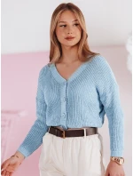 Swter dámský oversize žebrovaný SWEETDREAM modrý FashionStreet MY2461