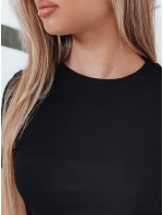 Dámské pruhované mini šaty RIBBINA černé FashionStreet EY2581