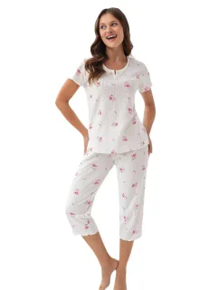 Dámské pyžamo Luna 386 v plné délce S-2XL