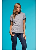 Daiber JN 705 Dámské žerzejové melírované polo 02.0705 grey heather/navy Daiber JN 705 Dámské žerzejové melírované polo 02.0705 grey heather/navy