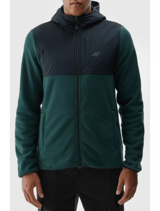 Pánský Polar S Kapucí Regular 4FWAW24TFLEM269-40S Tmavě Zelená